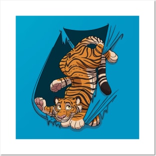 Mischievous Tiger Posters and Art